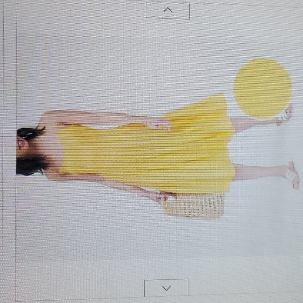 Banana Republic pin tuck midi yellow dress